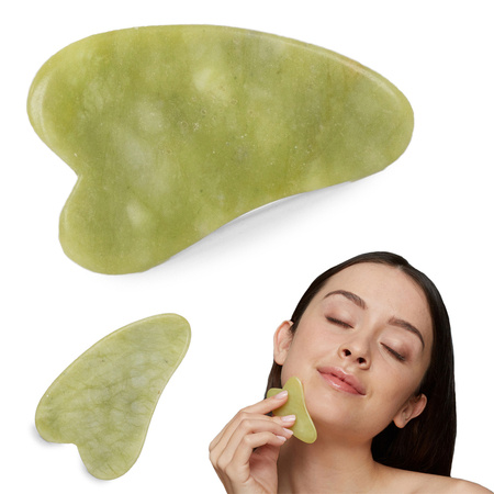 Jade body massager plate