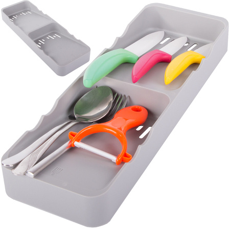 Kitchen organiser for cutlery drawer container