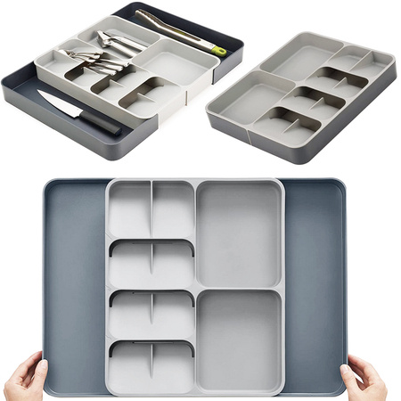 Kitchen organiser for cutlery drawer container
