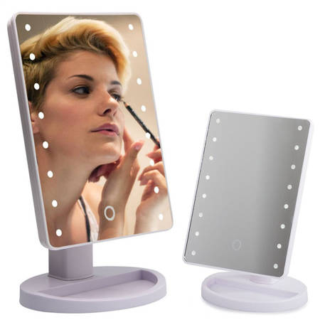 Large, 16 LED illuminated cosmetic mirror