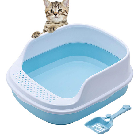 Large open litter tray for cat litter + shovel