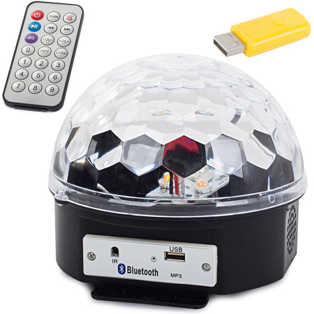 Led Disco Ball Mp3 Usb Projector Bluetooth