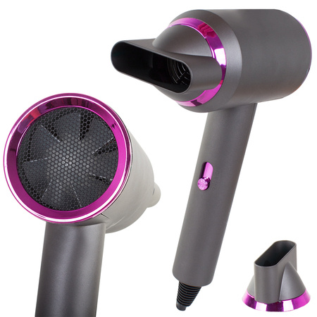 Led hair dryer adjustable ionisation powerful