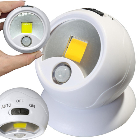 Led lamp cob 360 battery operated magnet wireless motion sensor night