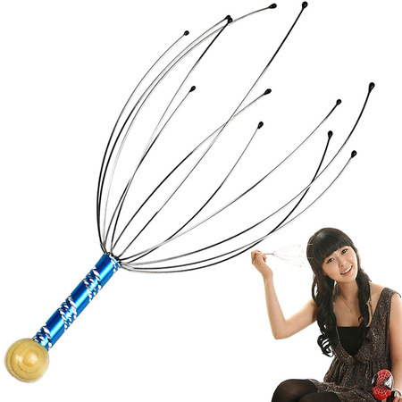 Manual ayurvedic relaxing head massager