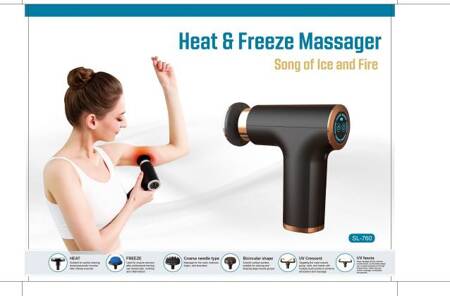 Massage gun powerful warming cooling 10 usb handpieces