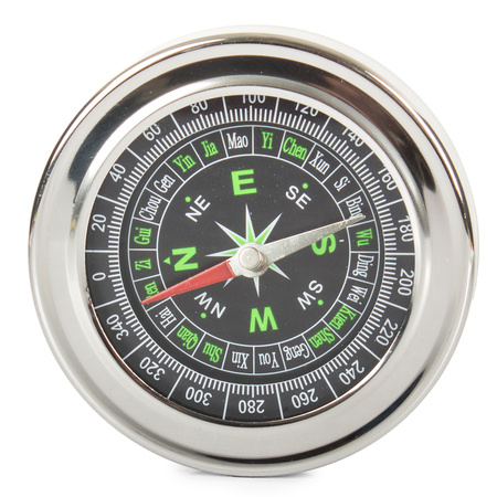 Metal compass tourist pocket compass