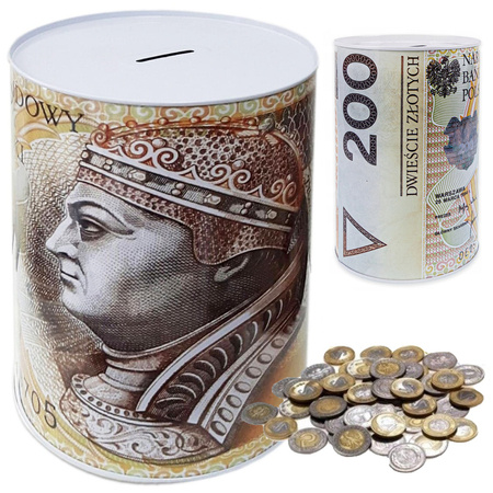 Metal money box can xl large