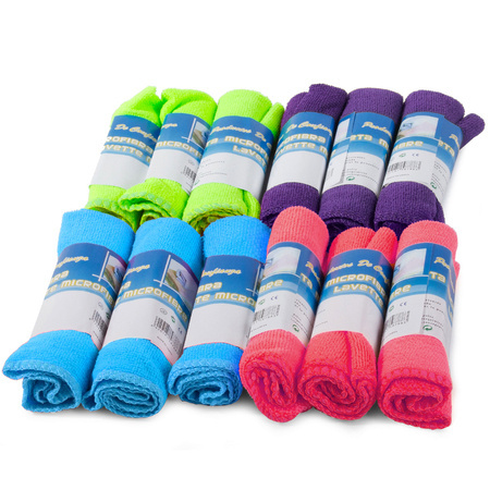 Microfiber cloths cleaning cloths set of 12