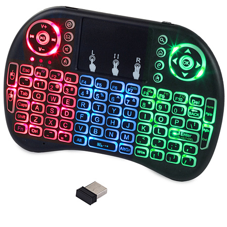 Mini led backlit wireless keyboard