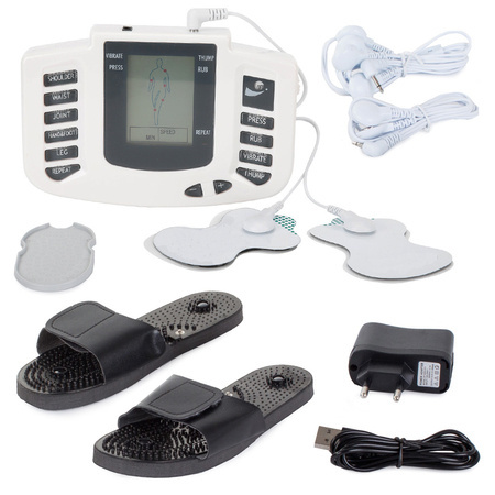 Muscle electrostimulator and nerve massage flap massager