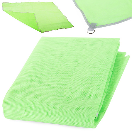 Nesh beach mat without sand green color 200x200cm 