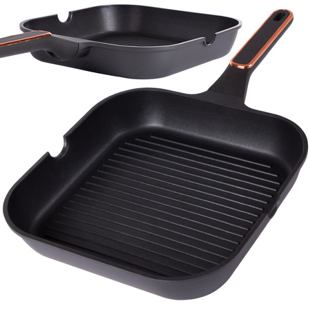 Non stick non-stick grill pan induction gas 28cm