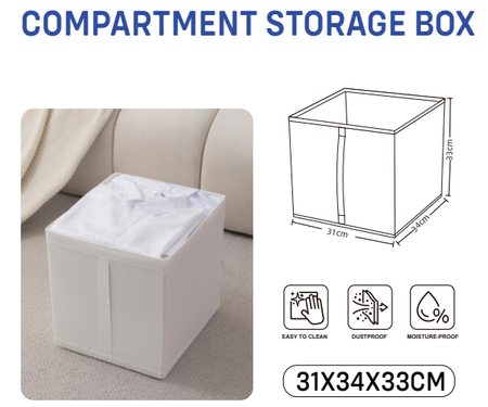 Organiser box clothes clothes linen wardrobe container large