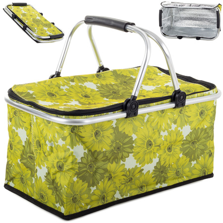 Picnic basket thermal picnic basket shopping cart