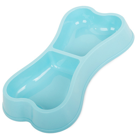 Plastic dog cat bowl double 0.15l