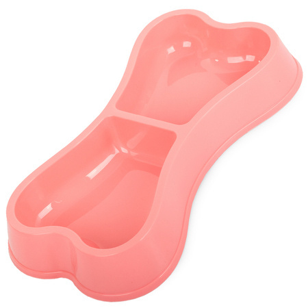 Plastic dog cat bowl double 0.15l