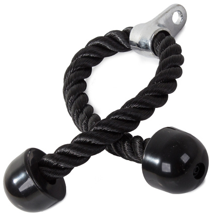 Rope handle for atlas lift for triceps