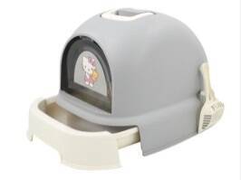 SLIDING CAT LITTER BOX GRAY (4)