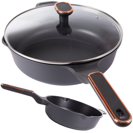 Saucepan frying pan with lid 4.2l induction