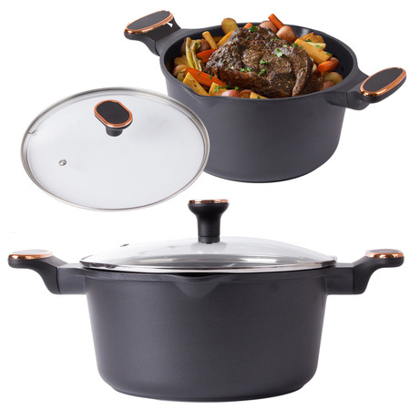 Saucepan frying pan with lid 4.55l induction