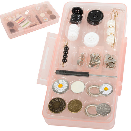 Sewing kit 40in1 sewing case thread buttons