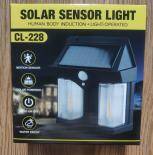 Solar lamp with twilight movement sensor 3 modes waterproof 1200lm