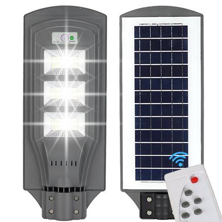 Solar street lamp led lantern with remote control motion and dusk sensor ip65