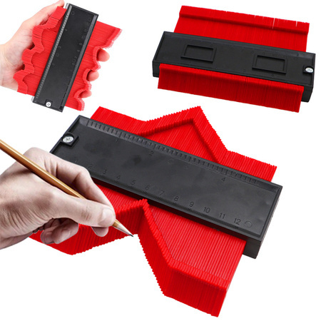Stencil template ruler mapping shapes