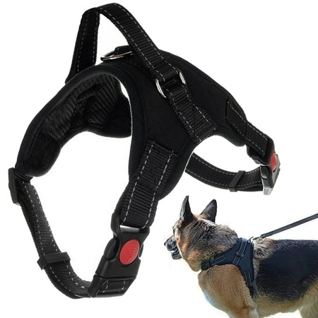 Sturdy, non-pressure harness for dogs handle light l
