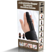 Toe stabiliser fabric wrist brace with velcro strap