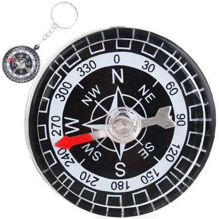 Tourist compass compass pocket keychain