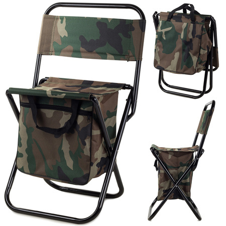 Tourist fishing chair, camo bag, foldable