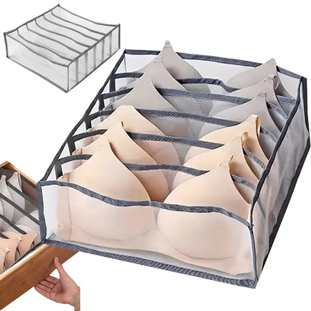 Underwear organiser bras drawer cupboard 6 compartments
