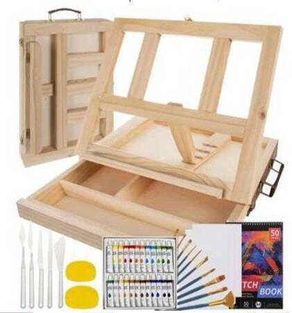 WOODEN PAINTING SET (10)