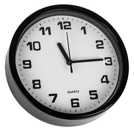 Wall clock large non-touching quiet 20 cm round second hand