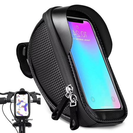 Waterproof pannier bag phone holder