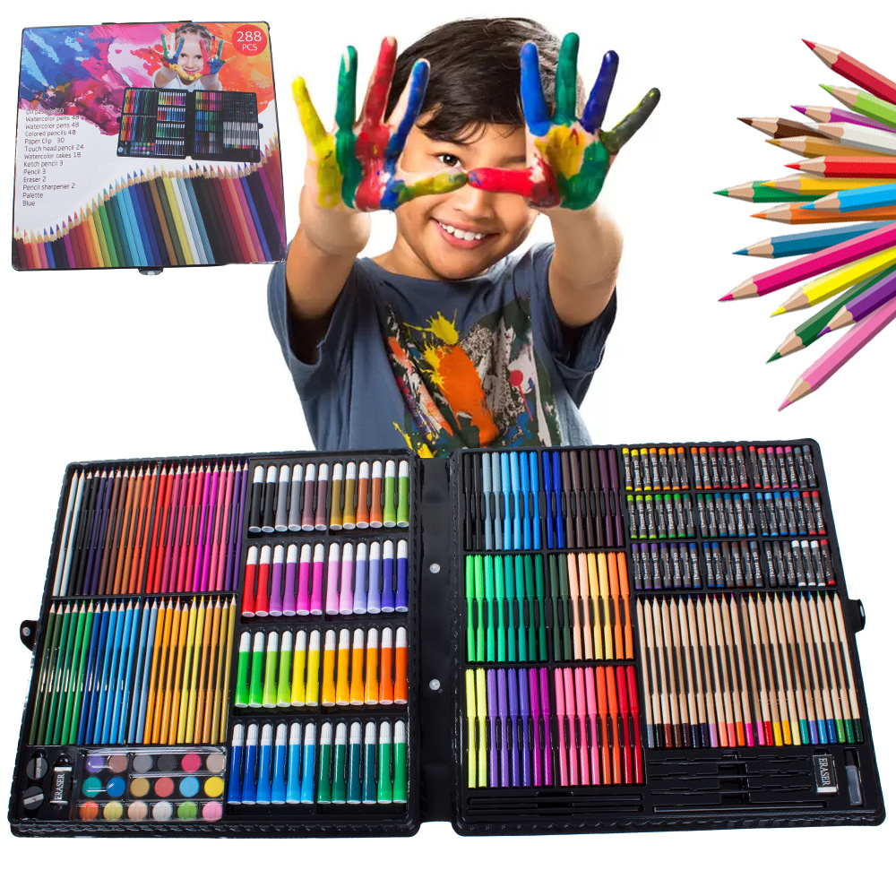 Artistic painting set in case 288 pcs