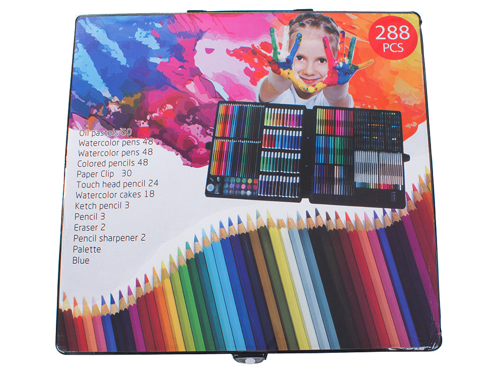 Artistic painting set in case 288 pcs, CATEGORIES \ For children \ Art  supplies