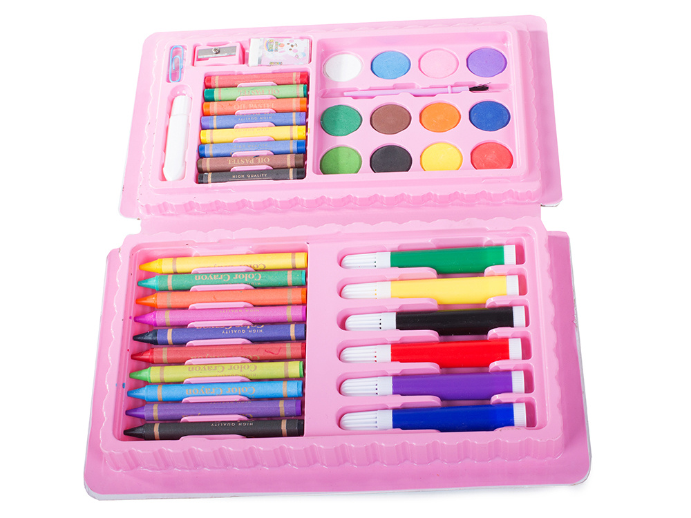 Artist's set for painting in box 42 pcs Pink, CATEGORIES \ For children \  Art supplies