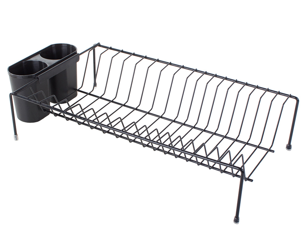 Dish drainer stand upright metal dryer