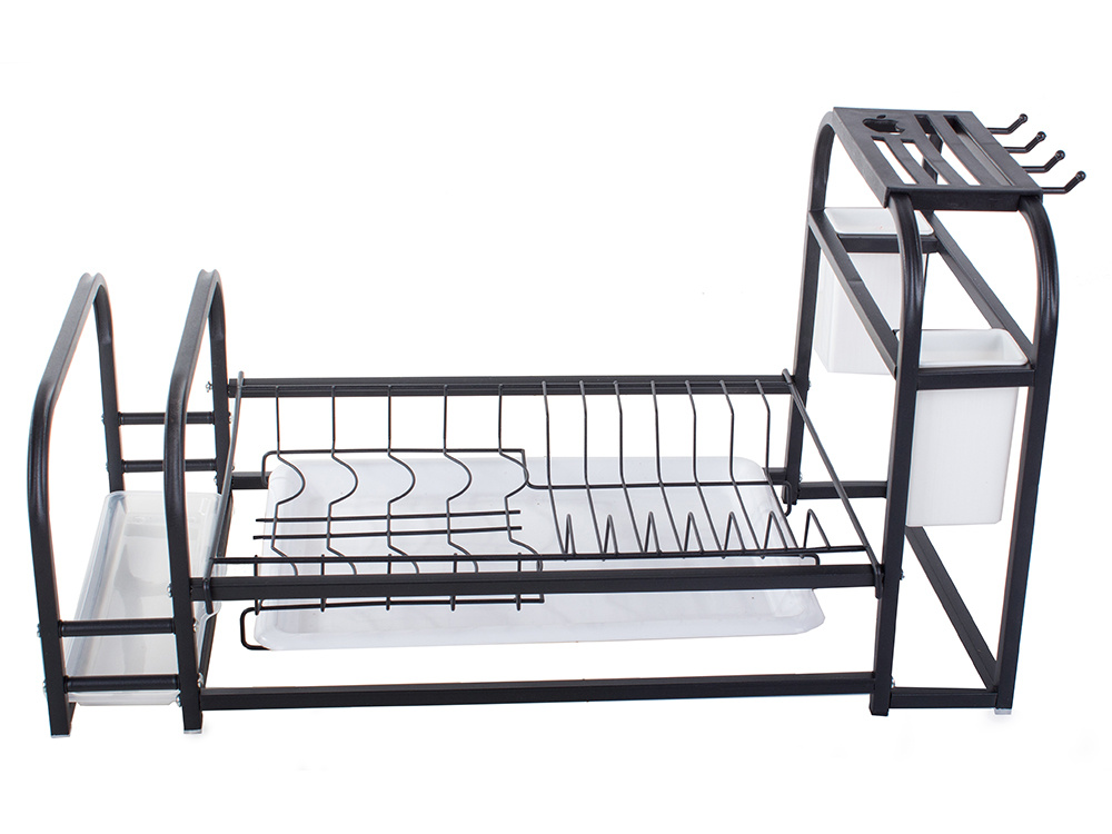 Dish drying rack with tray stand loft