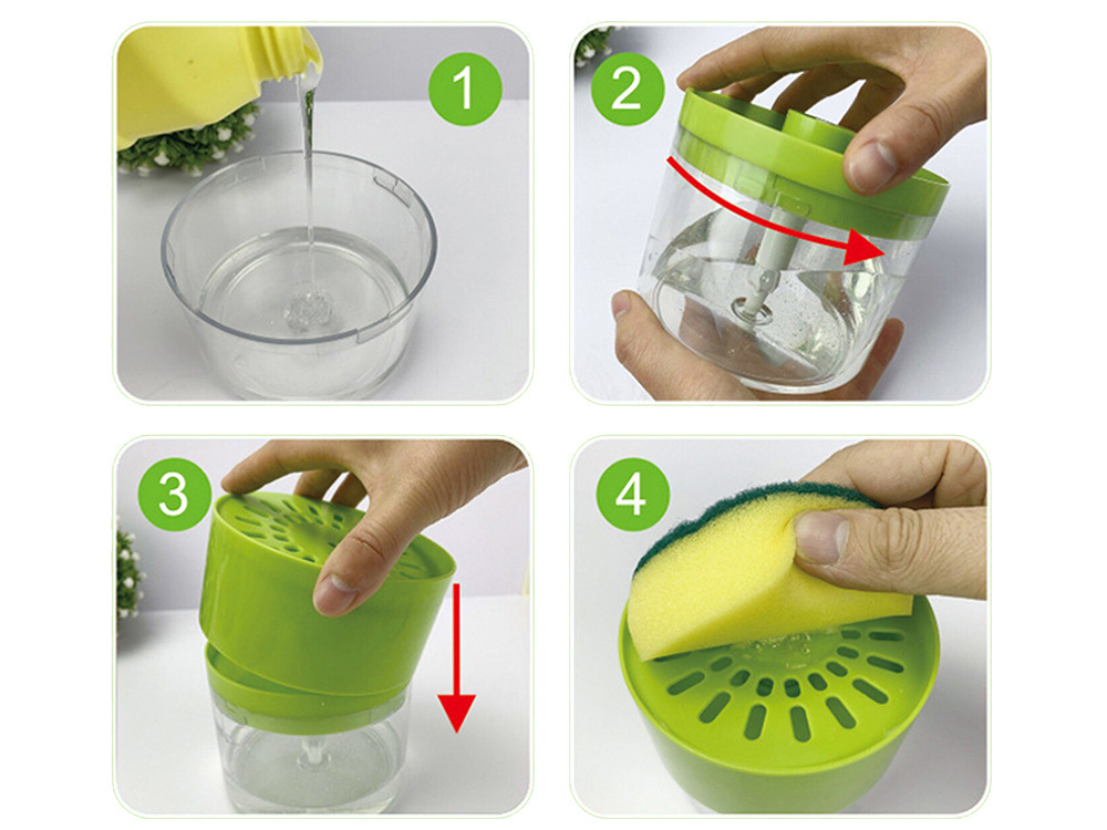 Dishwashing liquid dispenser sponge dispenser CATEGORIES \ Kitchen