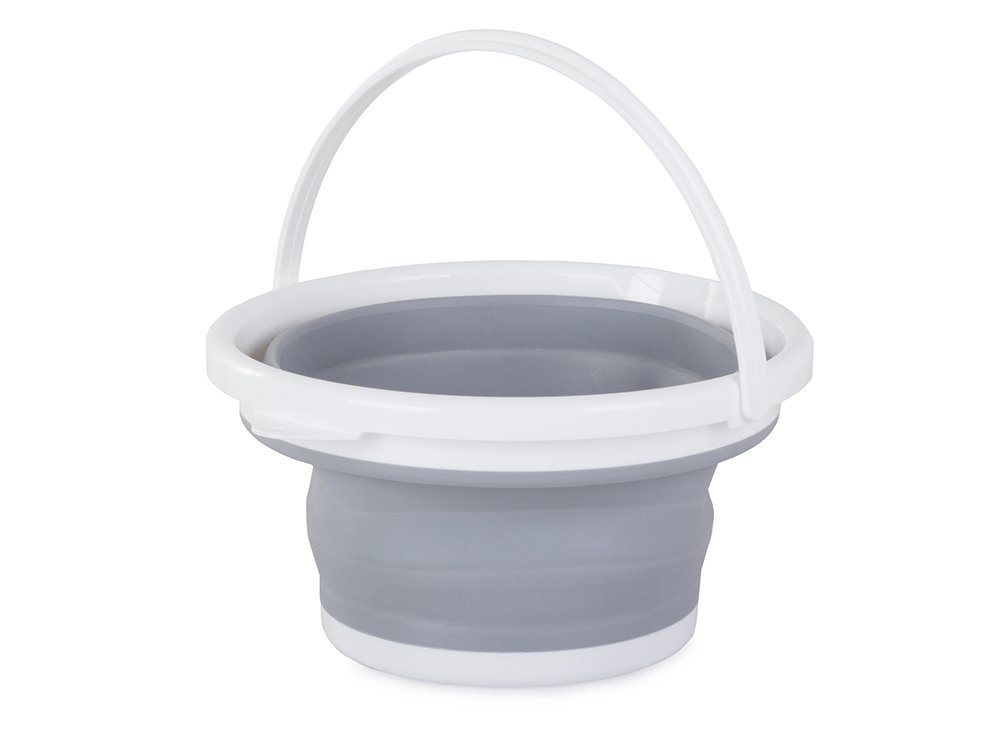 Collapsible Bucket Grey & White 10L