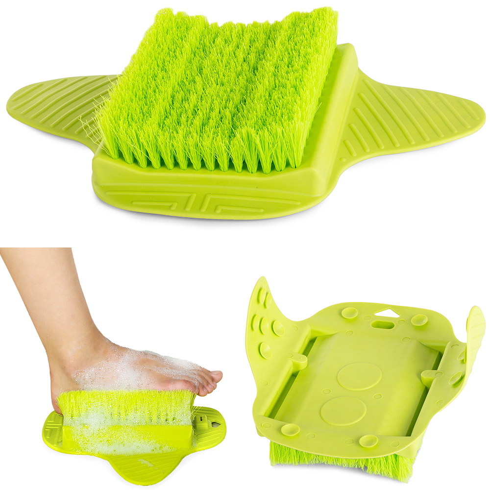 1pc Shower Foot Brush Massager Mat, Shower Loofah, Bathroom Foot