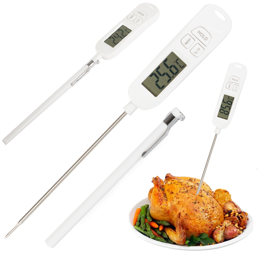 Kitchen Thermometer, Digital Digital Thermometer With Long Probe, Instant  Read Cooking Thermometer, Meat Thermometer For Food, Meat, Oil, Milk, Wine