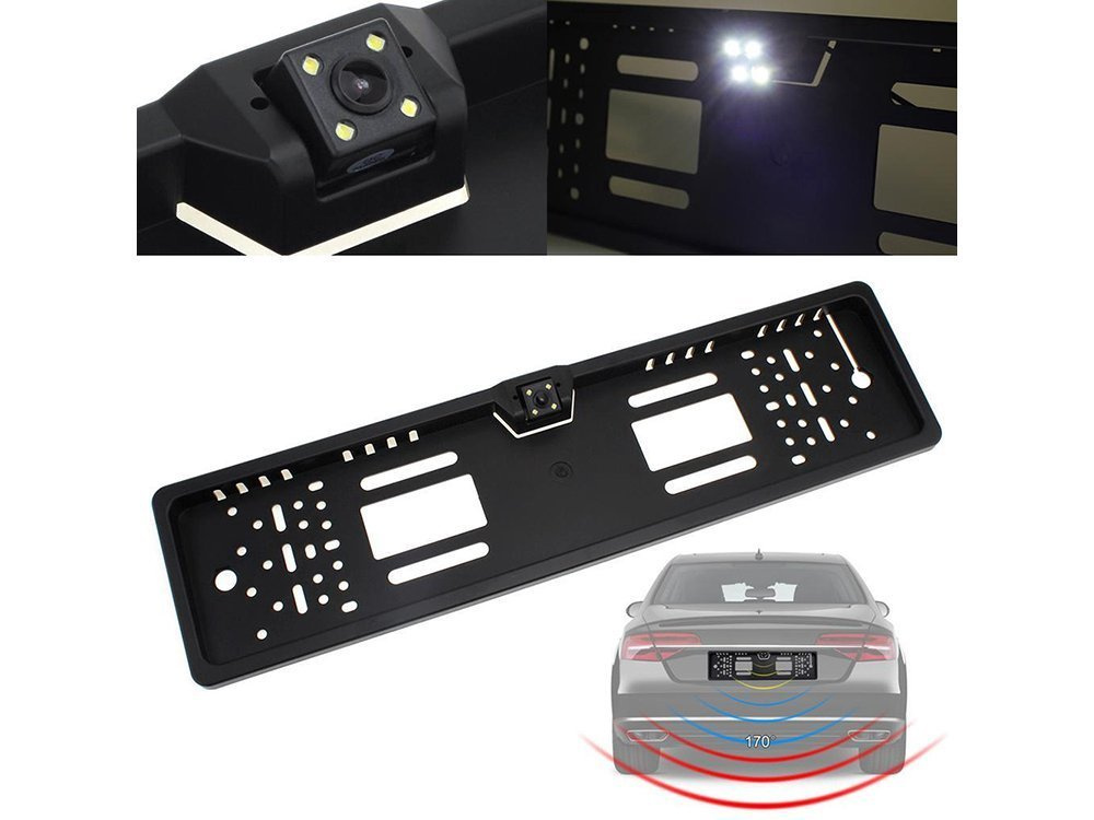 Reversing camera in number plate frame with ir CATEGORIES \ Motoring
