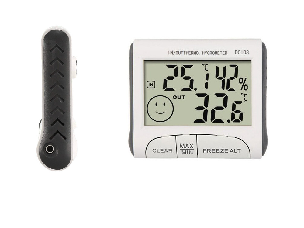 New LCD Digital Weather Station Thermometer Hygrometer In/Out