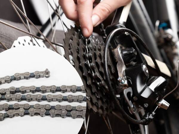 6/7/8-row bicycle chain 116 links mtb heavy duty with pin