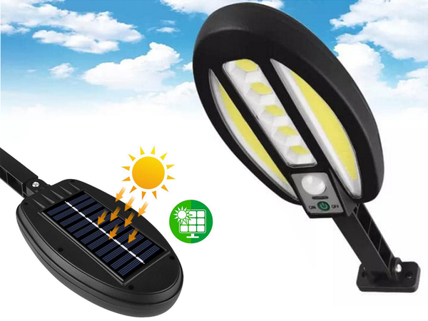 95 led solar lamp with dusk-to-dawn sensor